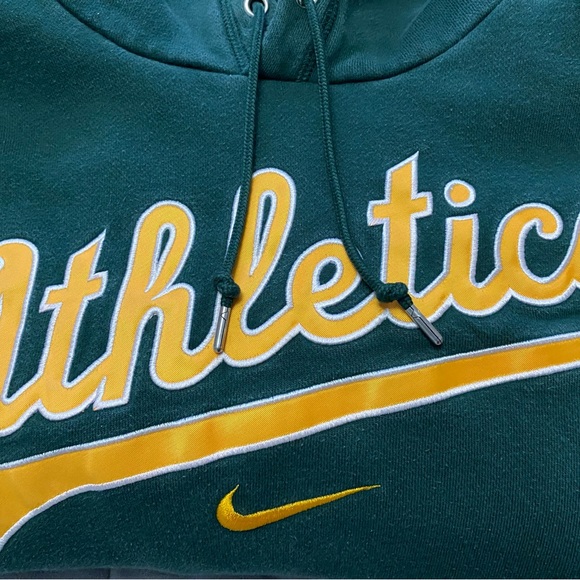 Oakland Athletics A’s Green Nike hoodie XXL Baseball MLB sports - Picture 6 of 6